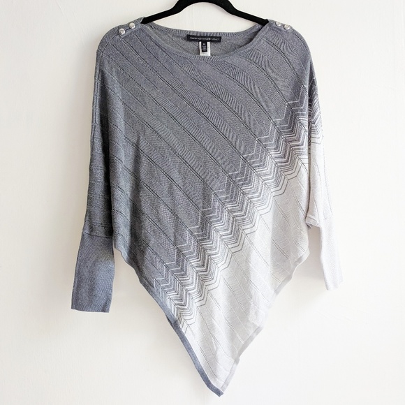 WHBM zig zag details sweater poncho size XS - Picture 8 of 8